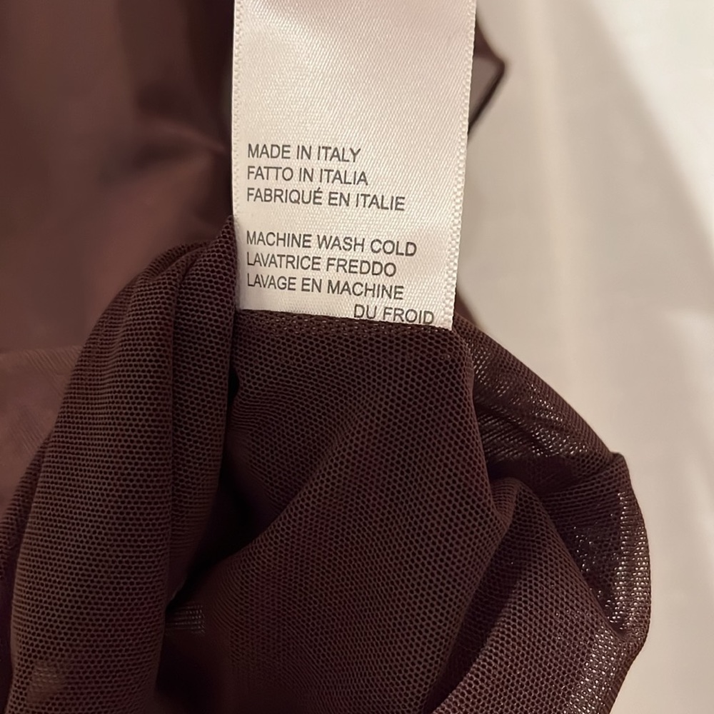 Kim Shui Brown Wrap Top - Picture 8 of 16